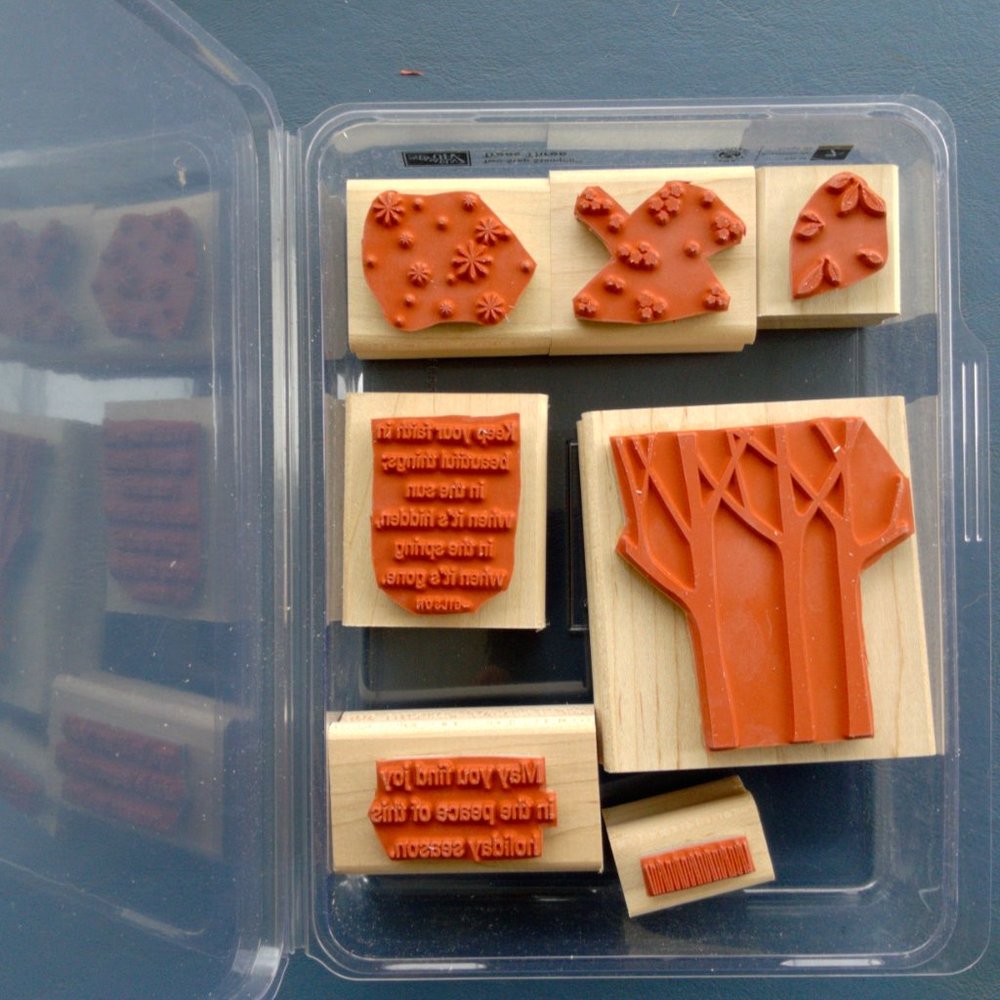 Stampin' up! “Trees Three” Rubber Stamp Set - Picture 7 of 7